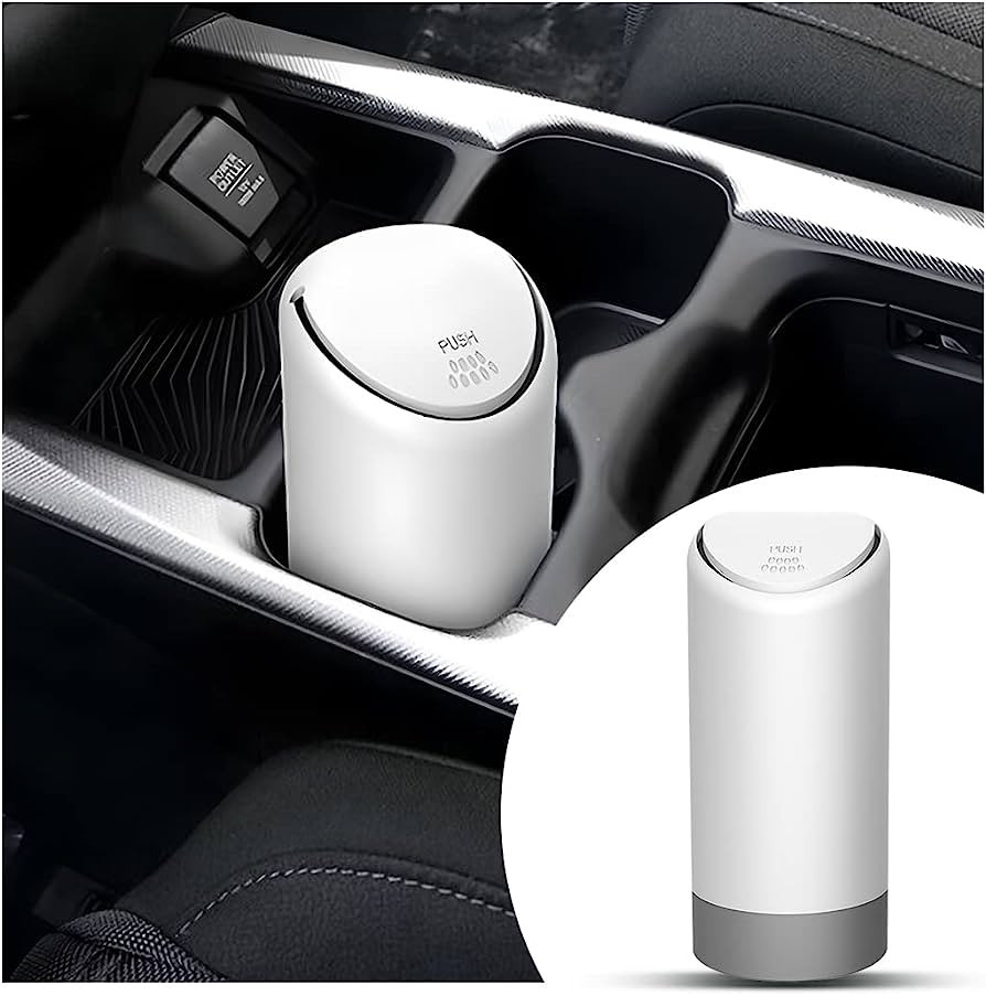 BELOMI Car Trash Can, Mini Silicone Auto Garbage Container with Lid, Waterproof Leakproof Portabl... | Amazon (US)