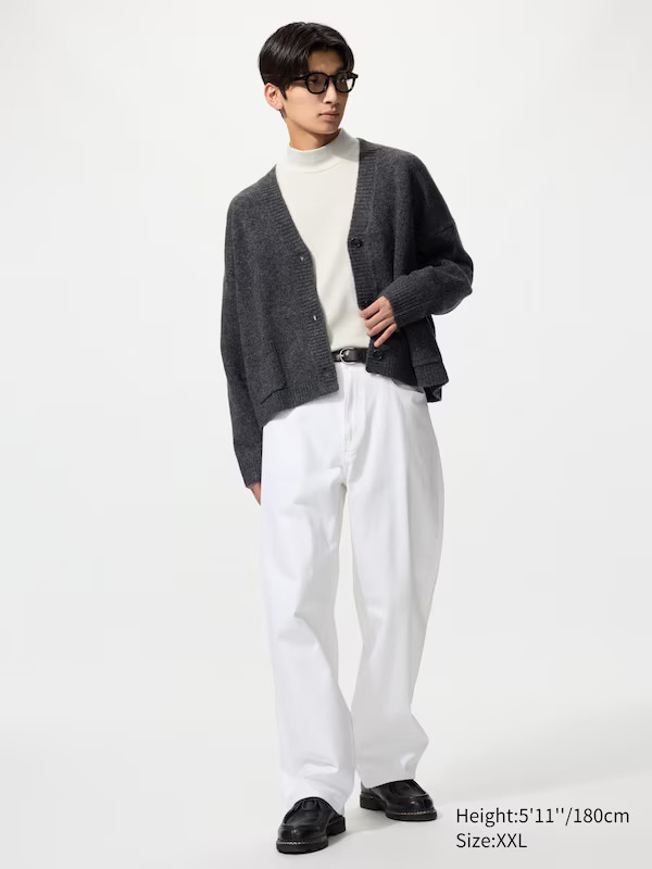 Cardigan court en maille soufflée Yarn™ | Uniqlo FR