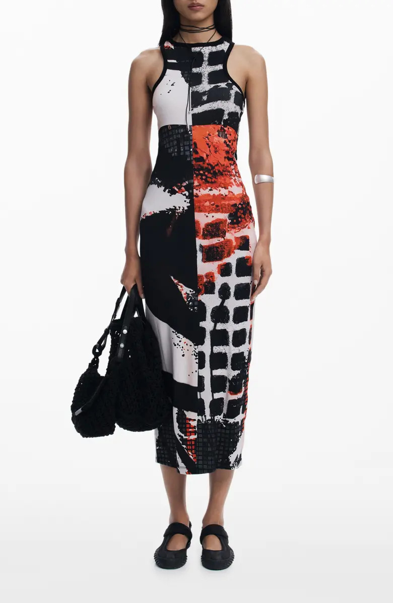 Print Racerback Maxi Dress | Nordstrom