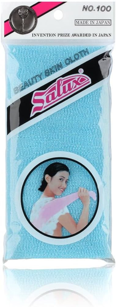 SALUX Nylon Japanese Beauty Skin Bath Wash Cloth/Towel - Blue | Amazon (US)