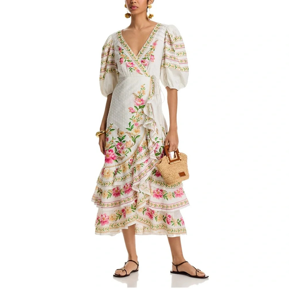FARM Rio Palm Dream Wrap Dress | Poshmark