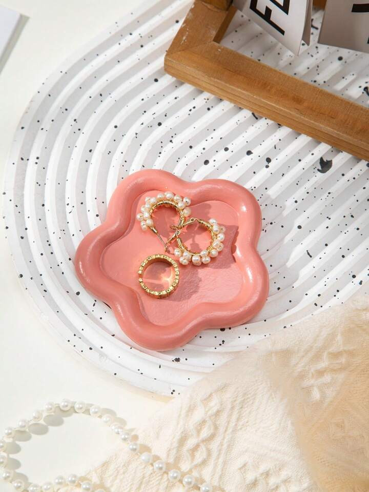 1pc Flower Shaped High-Value Ornament Storage Box, Luxurious Jewelry Necklace Tray, Earring Stora... | SHEIN