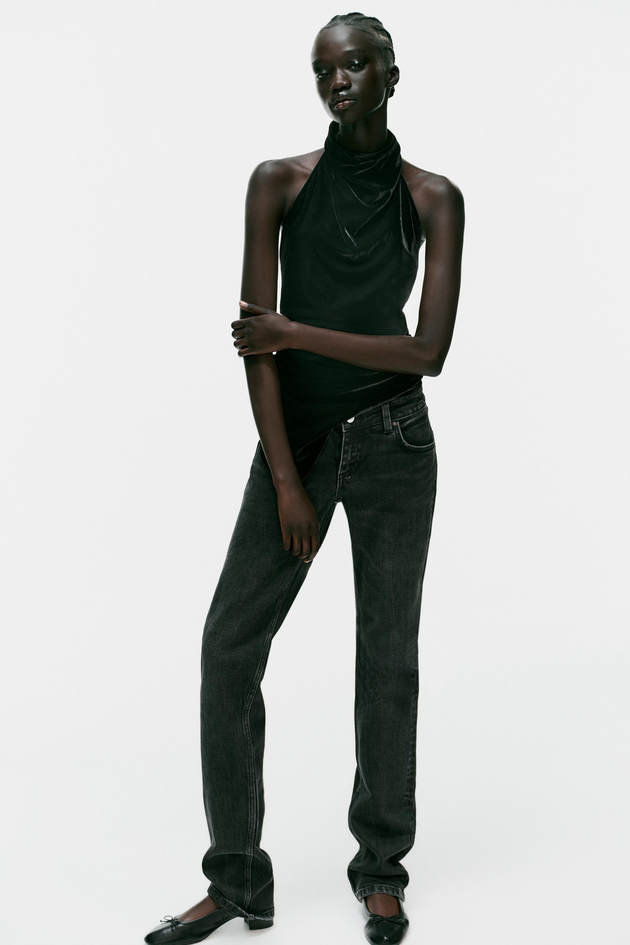 VELVET HALTER TOP | Zara US