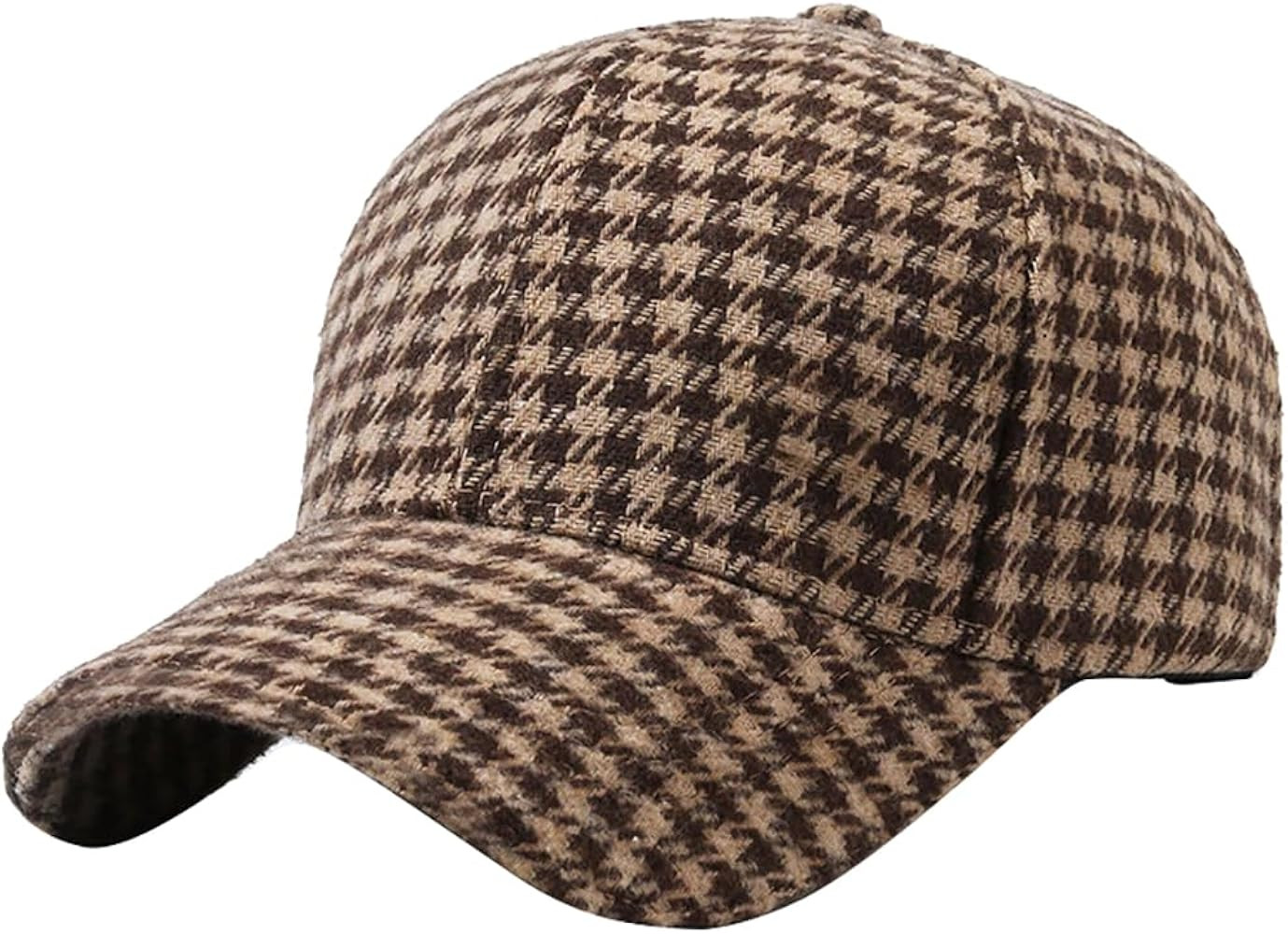 Unisex Retro Houndstooth Print Baseball Cap Casual Sun Protection Dad Hat Polo Style Trucker Hats... | Amazon (US)