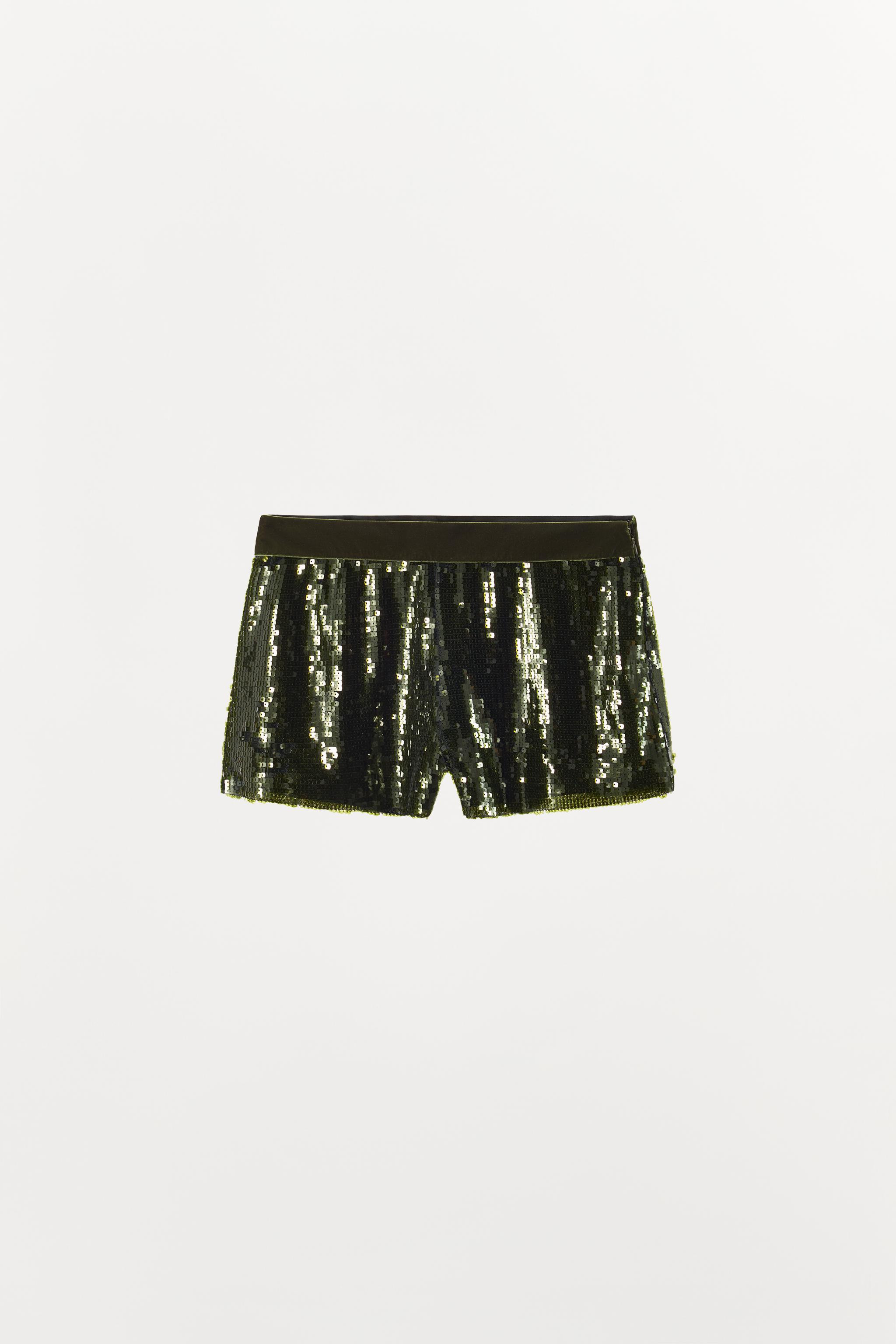 SEQUIN COMBO SHORTS | Zara US