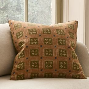 Pierce & Ward Floral Grid Pillow Cover | West Elm (US)