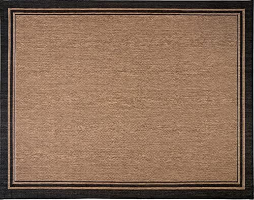 Gertmenian 21359 Nautical Tropical Carpet Outdoor Patio Rug, 8x10 Large, Border Black | Amazon (US)
