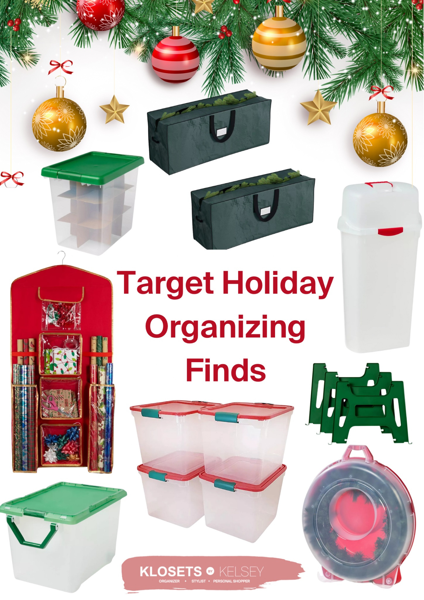 Holiday storage and organizing finds from Target! 🎯🎄 

#LTKSeasonal #LTKHoliday #LTKHome