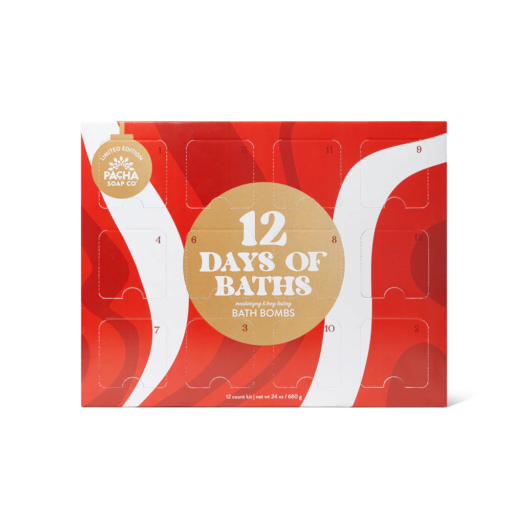 12 Days Of Baths Advent Calendar | Pacha Soap Co.