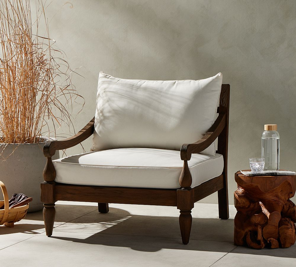 Icon Reclaimed Teak Outdoor Armchair | Pottery Barn (US)