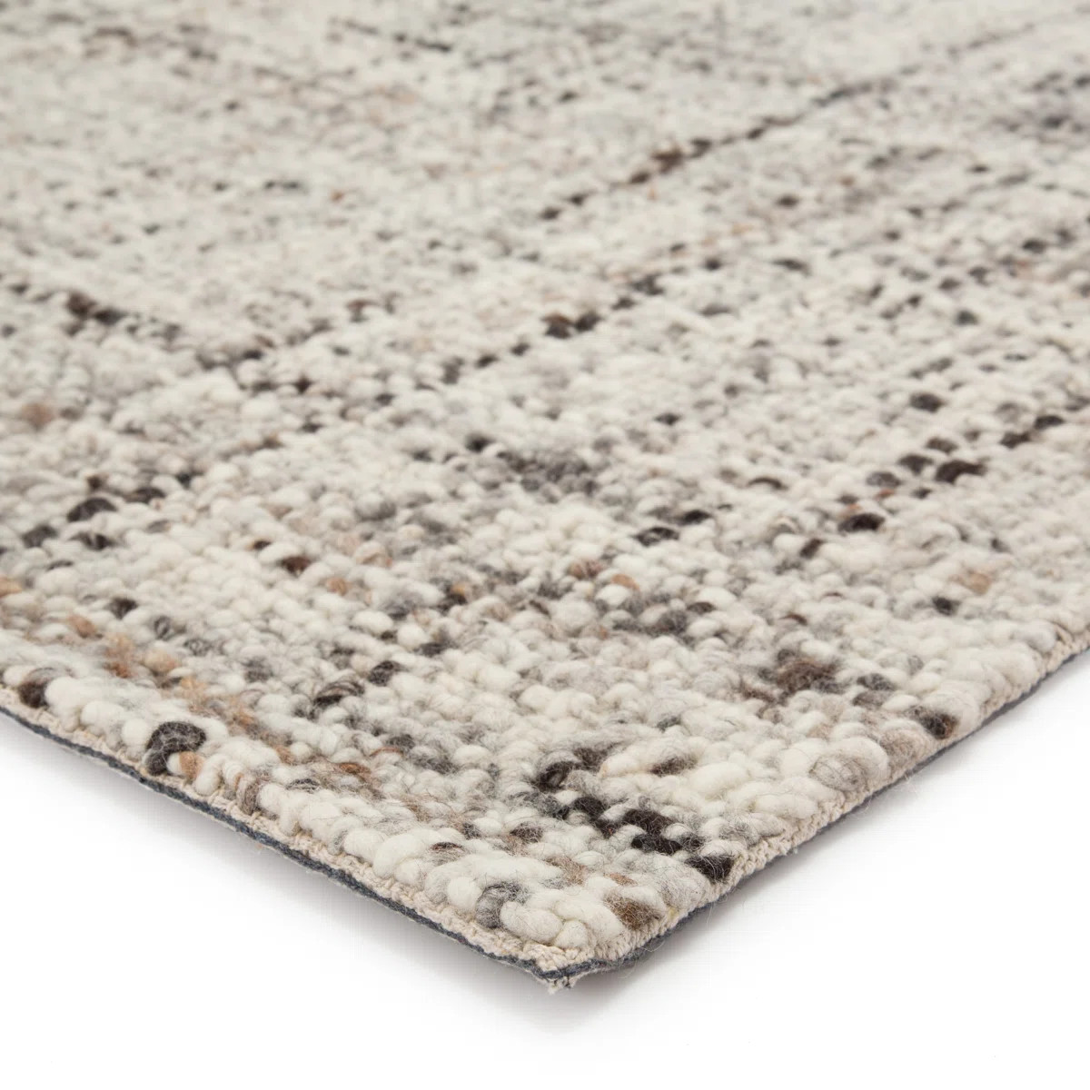 Elya Handmade Dhurrie Wool Gray Area Rug | Wayfair North America
