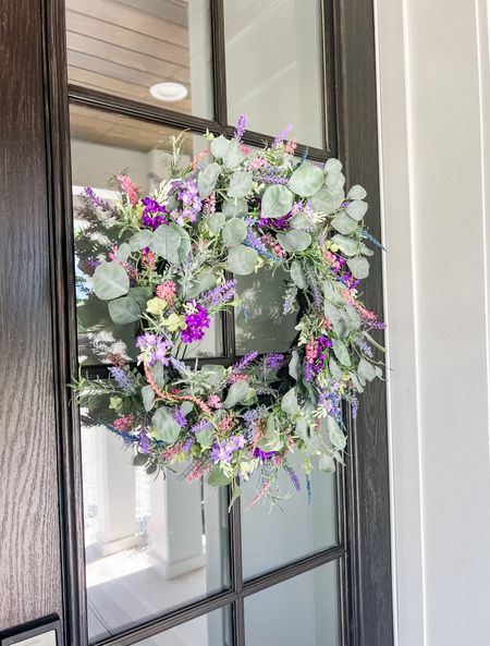 Spring wreath for Eater 🐣✝️ front door entry way decor. Lavender and eucalyptus wreath 🪻🌿🌸

#LTKSeasonal #LTKhome #LTKSpringSale