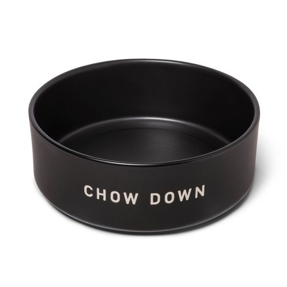 6Cup Dog Bowl With Resist Pattern - Matte Black - Boots & Barkley™ | Target
