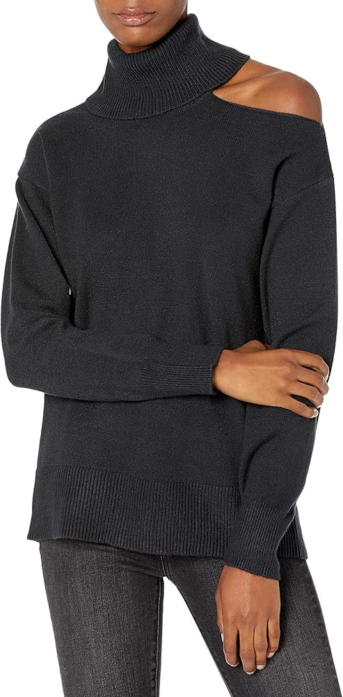 The Drop Women's Josephine Long Sleeve Cutout Loose Turtleneck Sweater | Amazon (US)