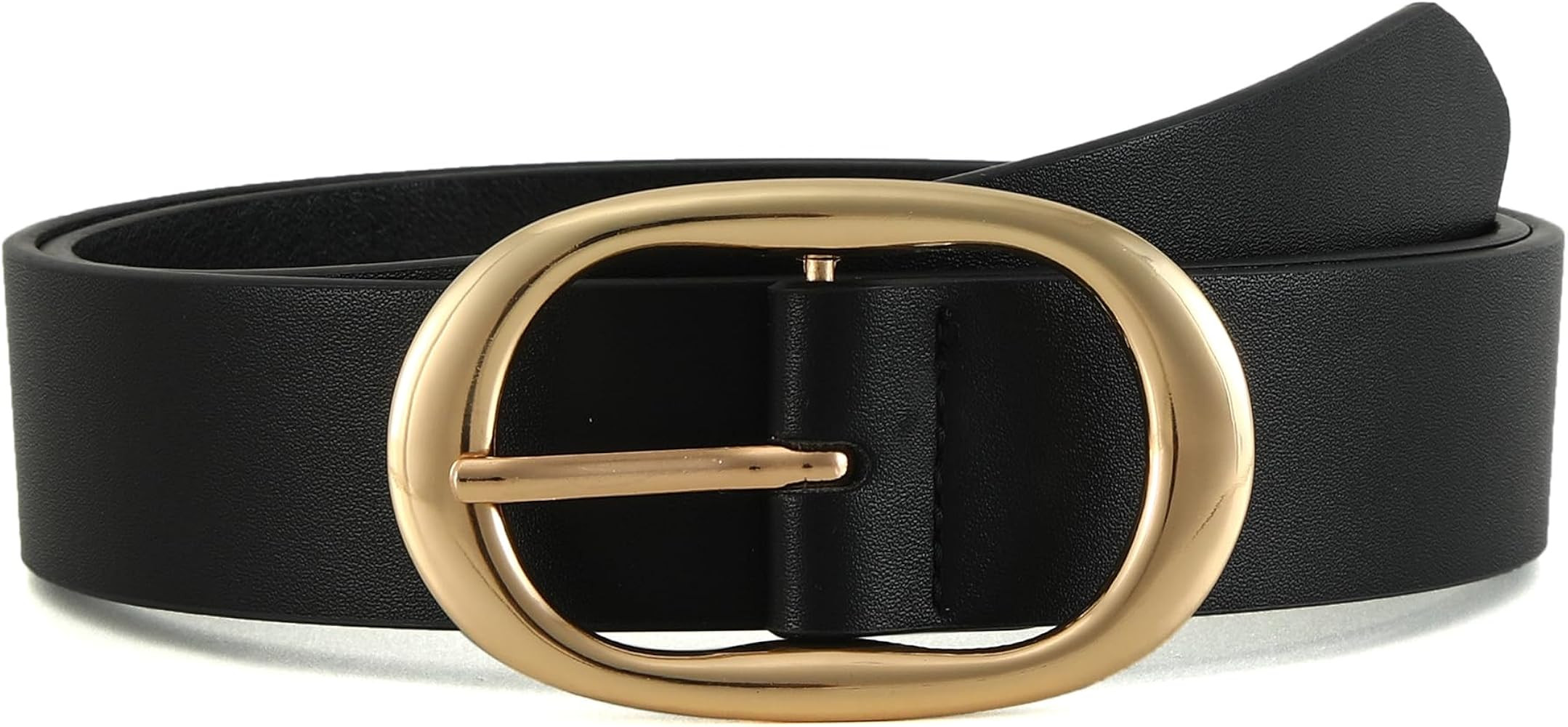 Earnda Women Belts for Jeans Dress Waist Belt for Ladies Oval Pin Buckle | Amazon (US)