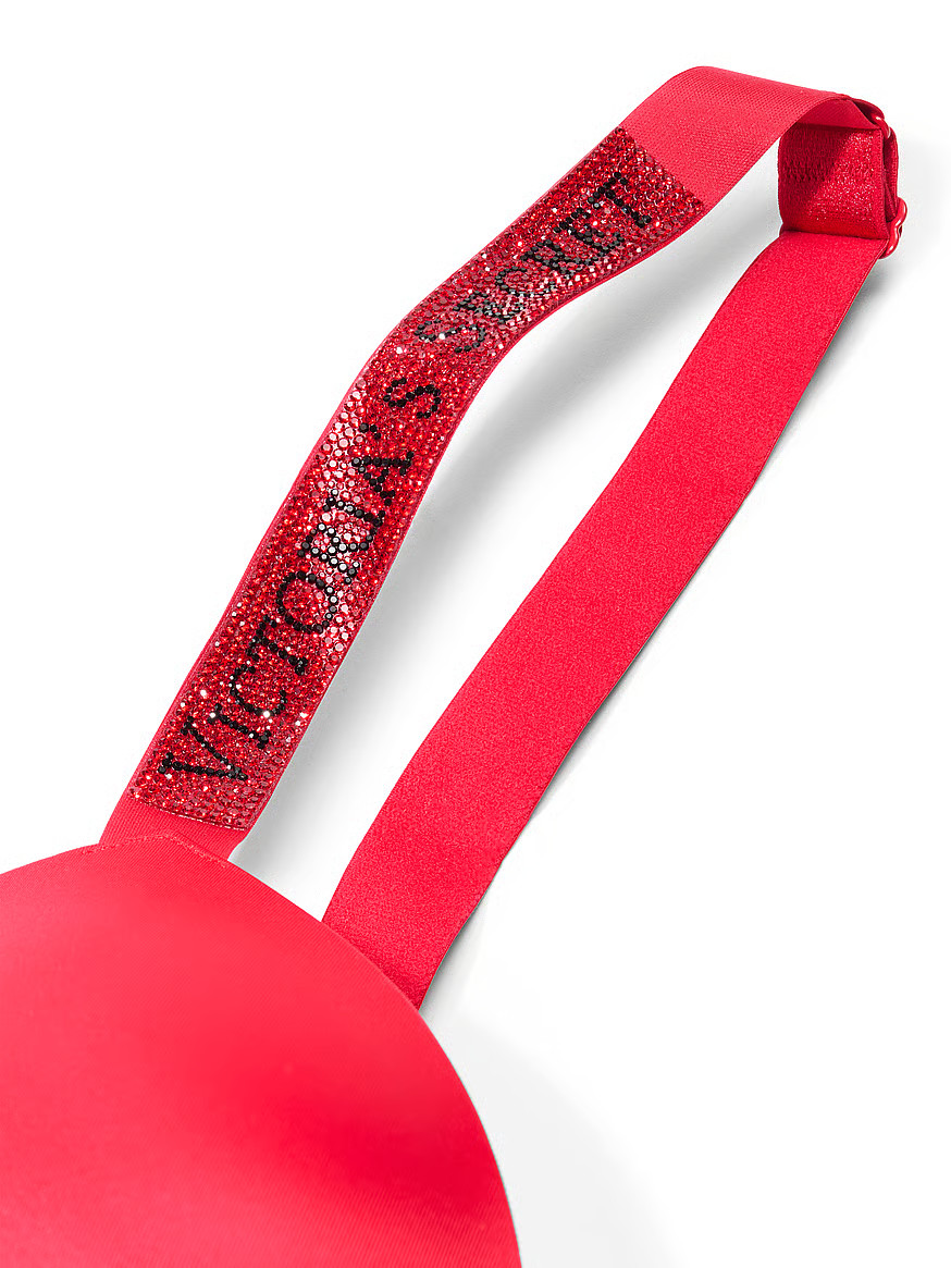 Buy Logo Shine Strap Push-Up Bra, Lipstick - Order Bras online - Victoria's Secret US | Victoria's Secret (US / CA )