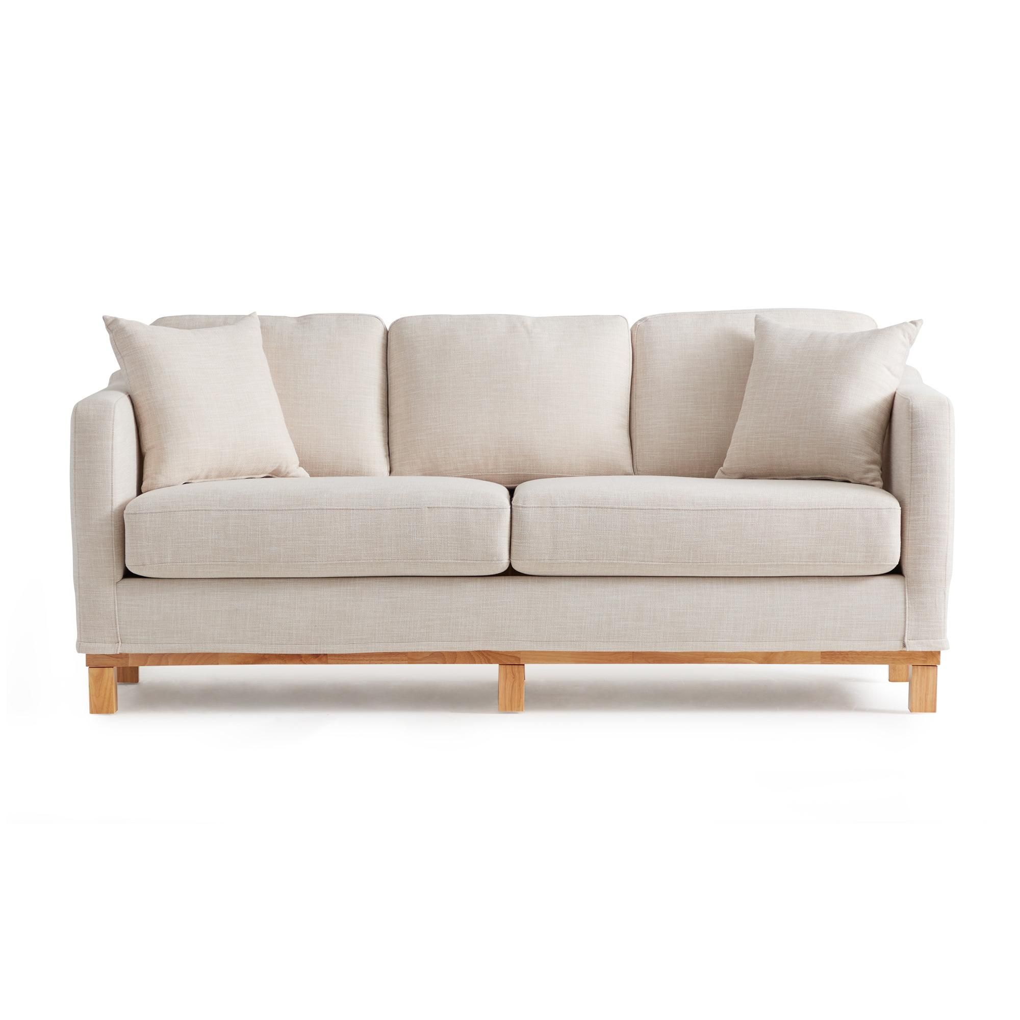 Gap Home Upholstered Wood Base Sofa, Oat | Walmart (US)