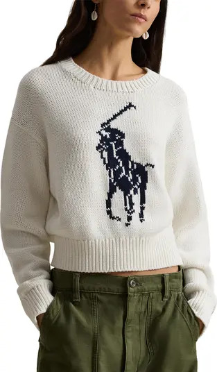 Big Pony Cotton Crewneck Sweater | Nordstrom