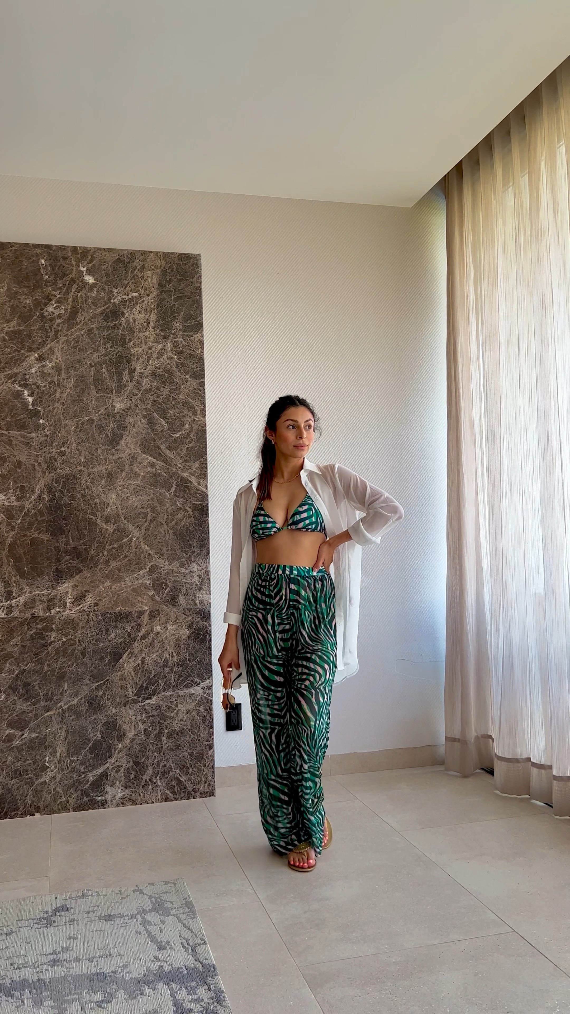 Resort Vacation Outfit 
Two piece swimsuit 
White sheet shirt cover up
Amazon sunnies


#LTKSeasonal #LTKFind #LTKtravel