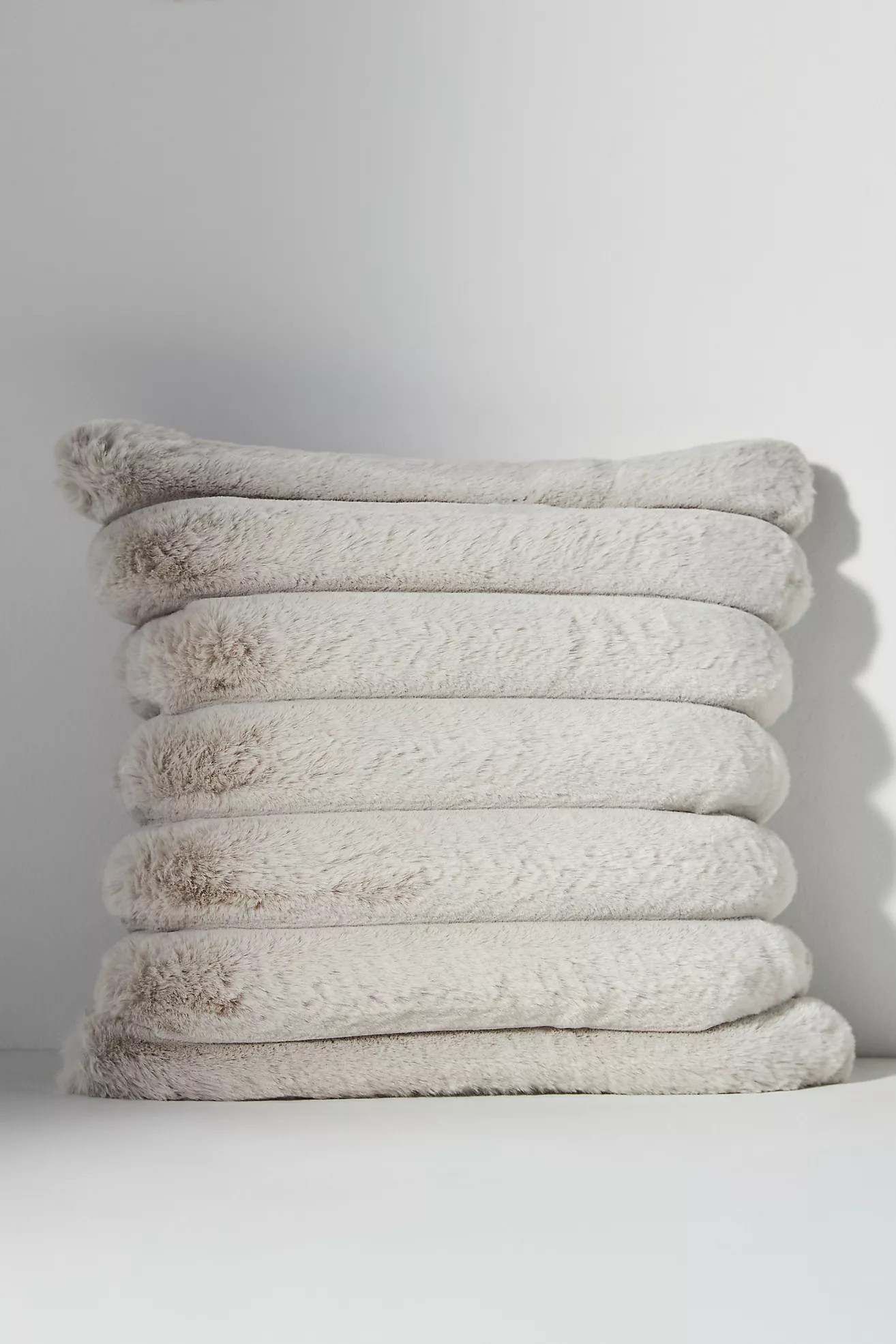 Puffer Faux Fur Pillow | Anthropologie (US)