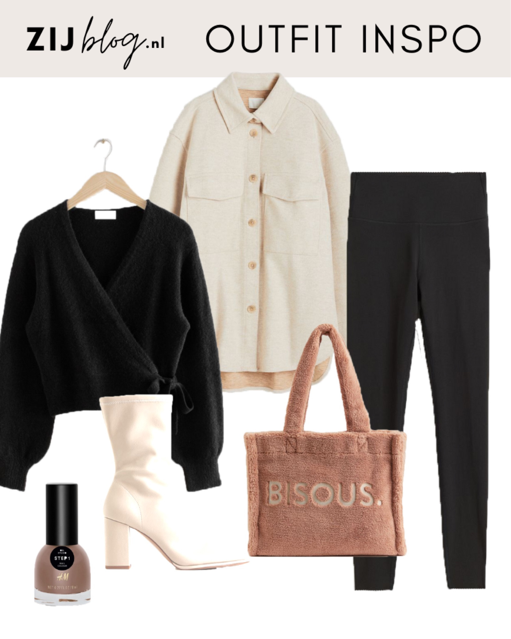 Neutrale herfst look 🍂

H&m, hm, bruin, fluffy tas, shopper bag, bisous, zwarte legging, beige shacket, lichte jas, herfstjas, najaar, herfst outfit, wrap trui, wikkelvest, witte enkelaars, boot, boots, blokhak, nederland, nederlands

#LTKeurope #LTKunder100 #LTKunder50