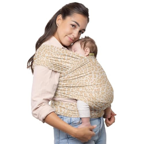 Boba Baby Wrap Carrier – Original Baby Sling Carrier for Newborns (7–35 lbs), Soft, Secure, Hands-Free & Ergonomic, Ideal for Comfortable Bonding, New Parents (Sand Leopard) | Amazon (US)