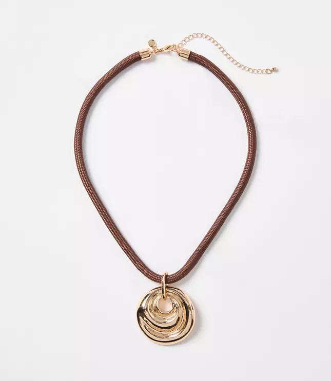 LOFT Beach Rope Pendant Necklace | LOFT