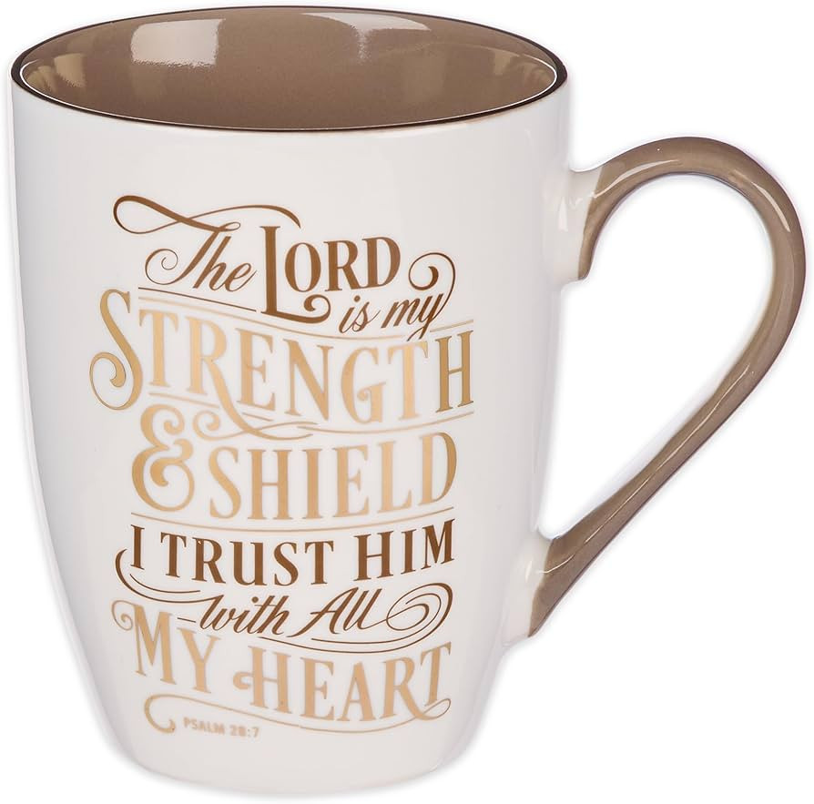 Christian Art Gifts Caramel Brown Ceramic Coffee Mug – 12 oz. Lead and Cadmium-free Inspiration... | Amazon (US)
