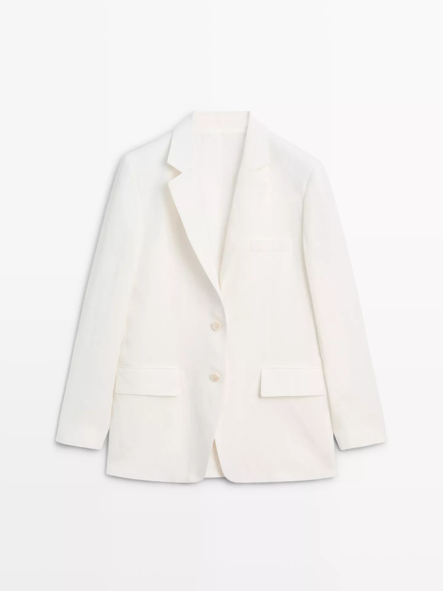 Linen suit blazer | Massimo Dutti UK