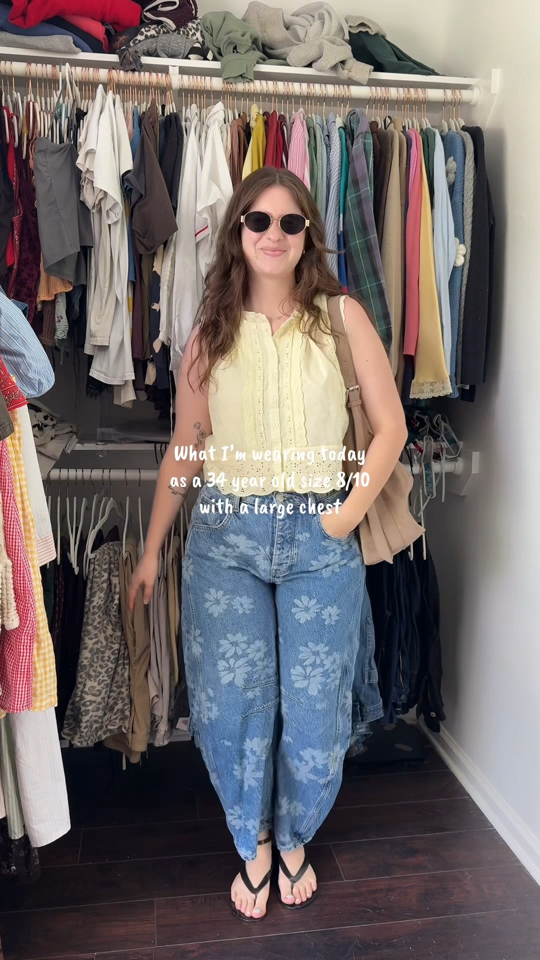 I think I get the most compliments on these @Free People pants than anything else in my closet. They will forever be my favorite jeans! 

#size8fashion #fashionover30 #outfitinspo #largecheststyle #ootd