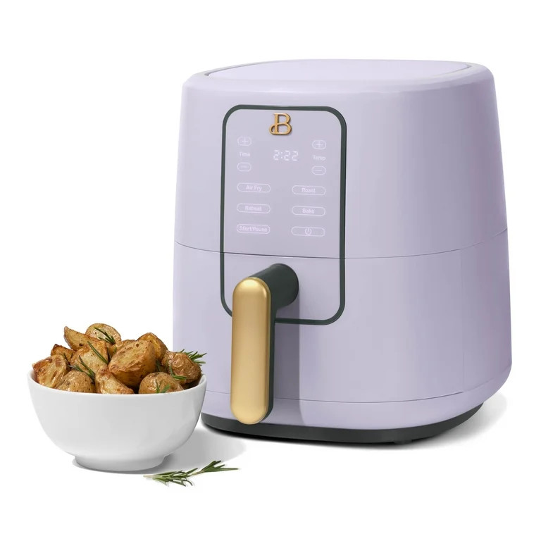 Beautiful 3 Qt Air Fryer with TurboCrisp Technology, Lavender by Drew Barrymore - Walmart.com | Walmart (US)