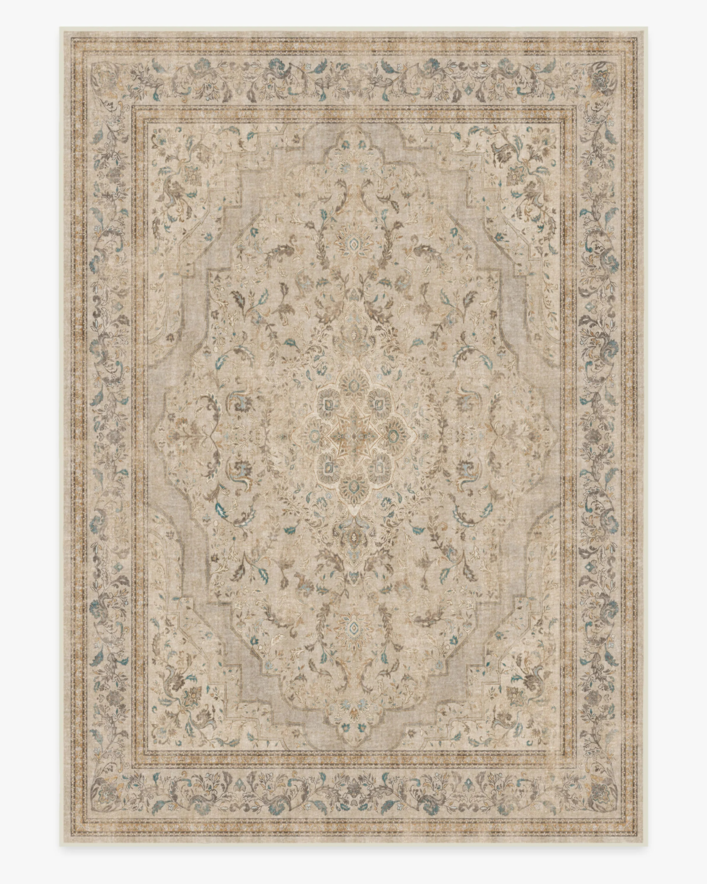 Adeline Ivory Opal Flatwoven Rug | Ruggable