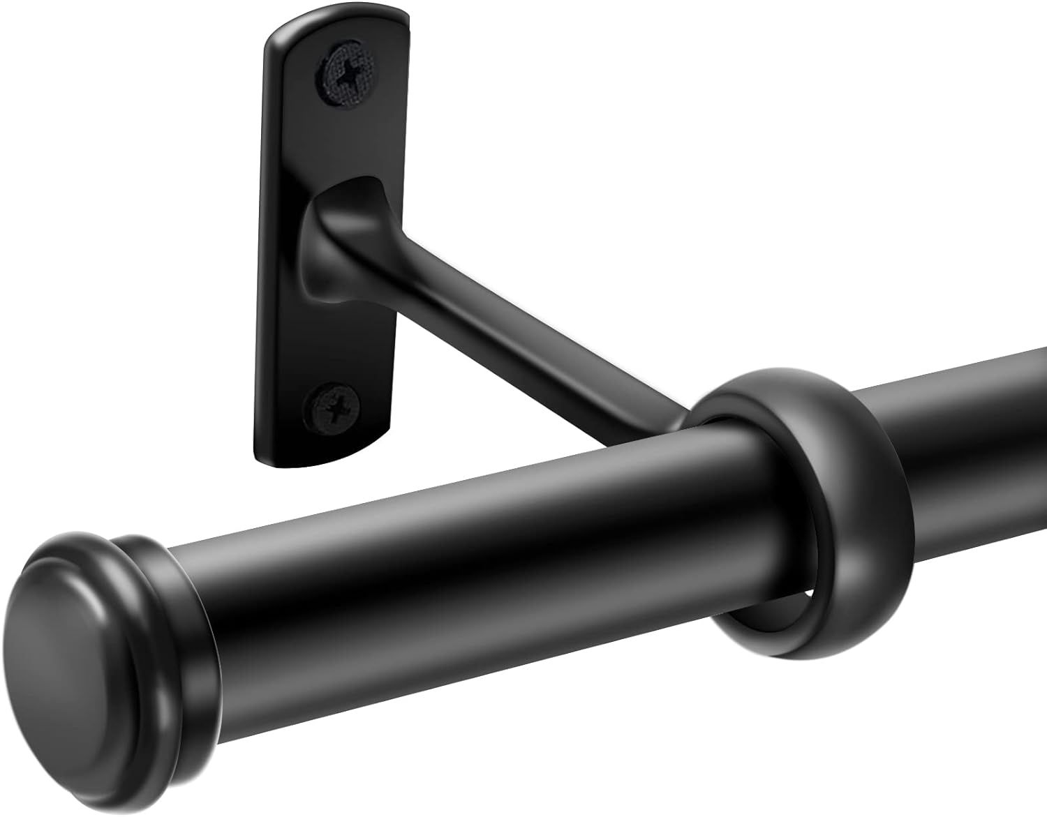 1 Inch Curtain Rods, Black Curtain Rods, Curtain Rods for Windows 18 to 28, Outdoor Curtain Rod f... | Amazon (US)