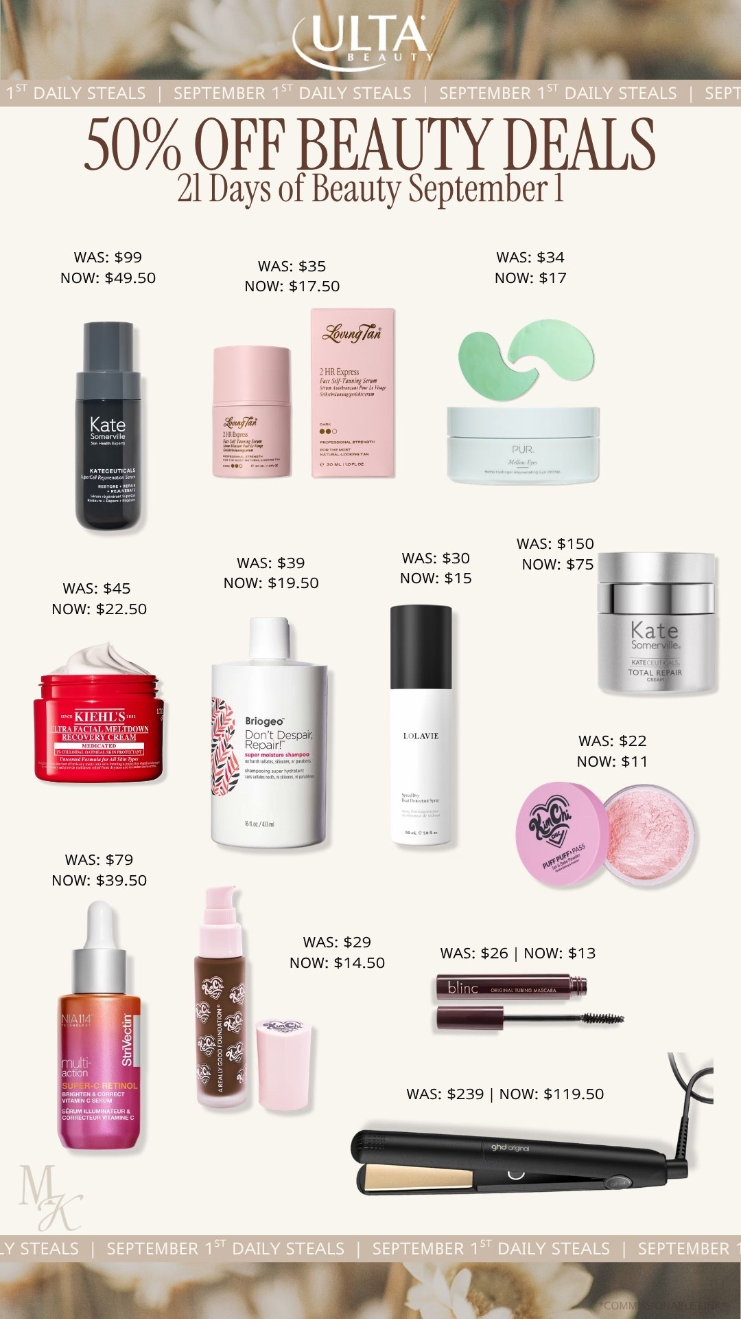 Ulta 21 Days of Beauty Favorites! 
-
Makeup, beauty, ulta, hair care, skincare, shampoo, hair tools, eye patches, tanning

#LTKSaleAlert #LTKBeauty