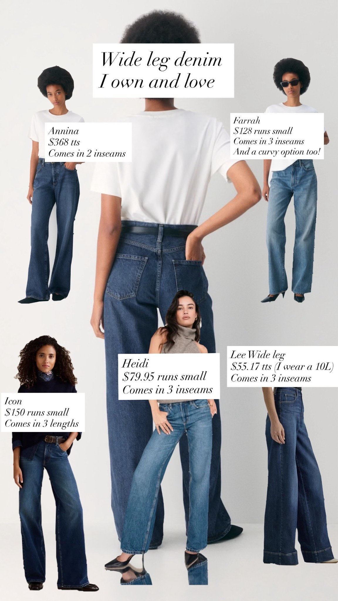 Wide leg denim I own and love! 

#LTKcanada #LTKstyletip