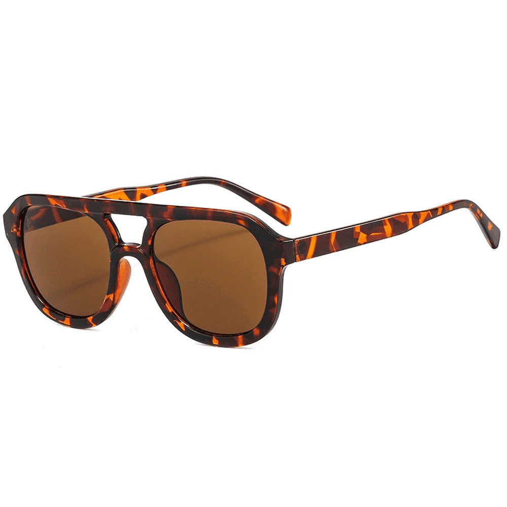 Trendy Square Aviator Sunglasses Women Men Square Eyewear Frame, Retro Sun Glasses for Women Men ... | Walmart (US)