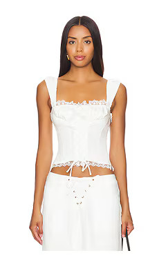 LIONESS Palmer Corset in Porcelain from Revolve.com | Revolve Clothing (Global)