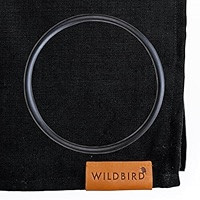 WildBird - Ring Sling Baby Carrier - Newborn to Up to 35 lbs - for Moms, Dads & Caregivers - 100% Natural EuropeanLinen Fibers - Versatile & Adjustable - 74” Size - Raven Fabric & Black Ring | Amazon (US)