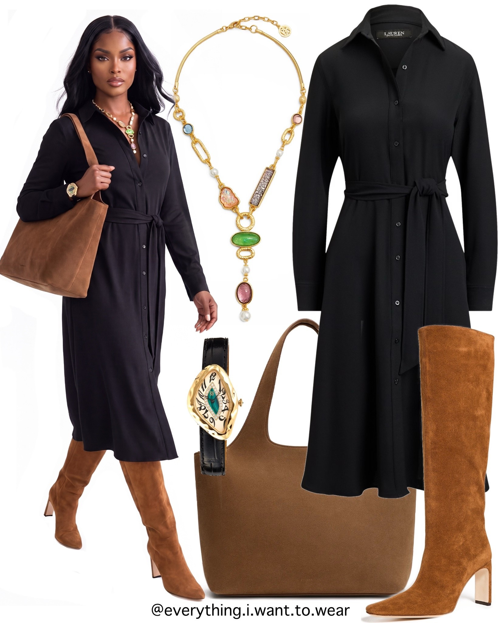 Black dress season is officially here 🖤🤎

Belted shirt dress + suede knee-high boots + a slouchy suede tote = the fall outfit formula I keep coming back to.

Simple, polished, and works for the office.

#ShirtDress #FallOutfitIdeas #FallCapsuleWardrobe

#LTKootd #LTKWorkwear