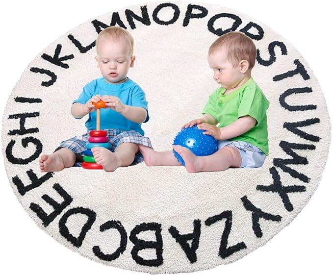 ABC Kids Rug Alphabet Educational Area Rugs for Infant Toddlers - Soft Playtime Collection, Home ... | Amazon (US)