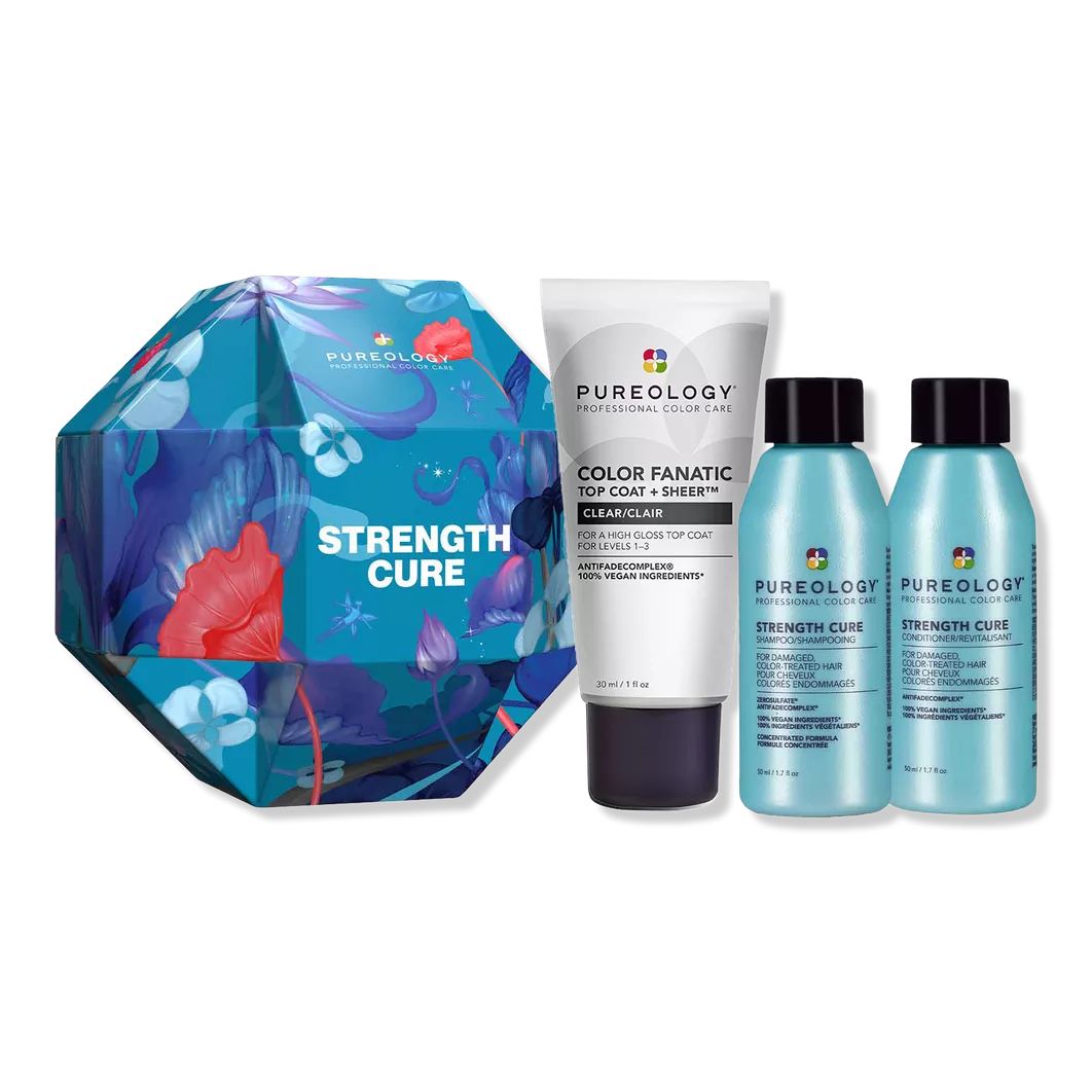 Pureology Strength Cure Travel Kit. A hair care gift set that fortifies and helps repair damaged,... | Ulta