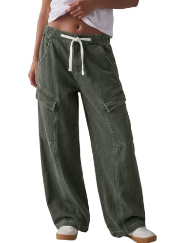 Sidefeel Womens Mid-Low Rise Y2K Boyfriend Baggy Jeans | Amazon (US)