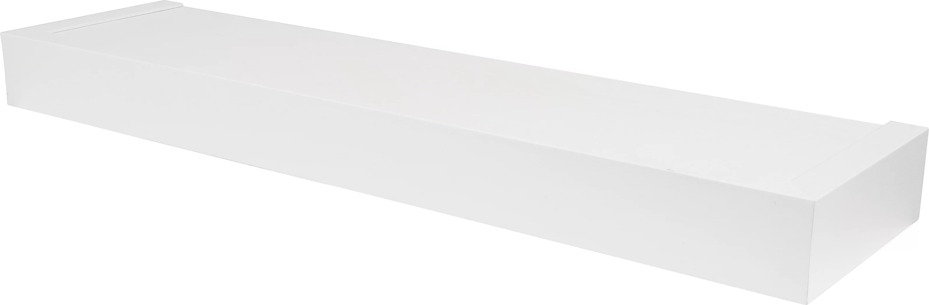 High & Mighty Floating Shelf Flat Design White 24" | Walmart (US)