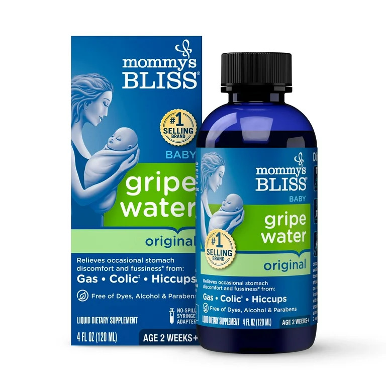 Mommy's Bliss Gripe Water Original, Relieves Stomach Discomfort, Pediatrician-Recommended, 4 fl o... | Walmart (US)