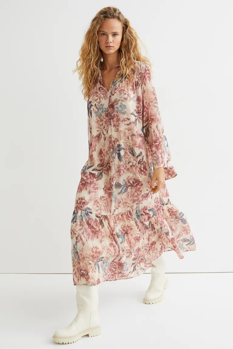 Long Chiffon Dress | H&M (US + CA)