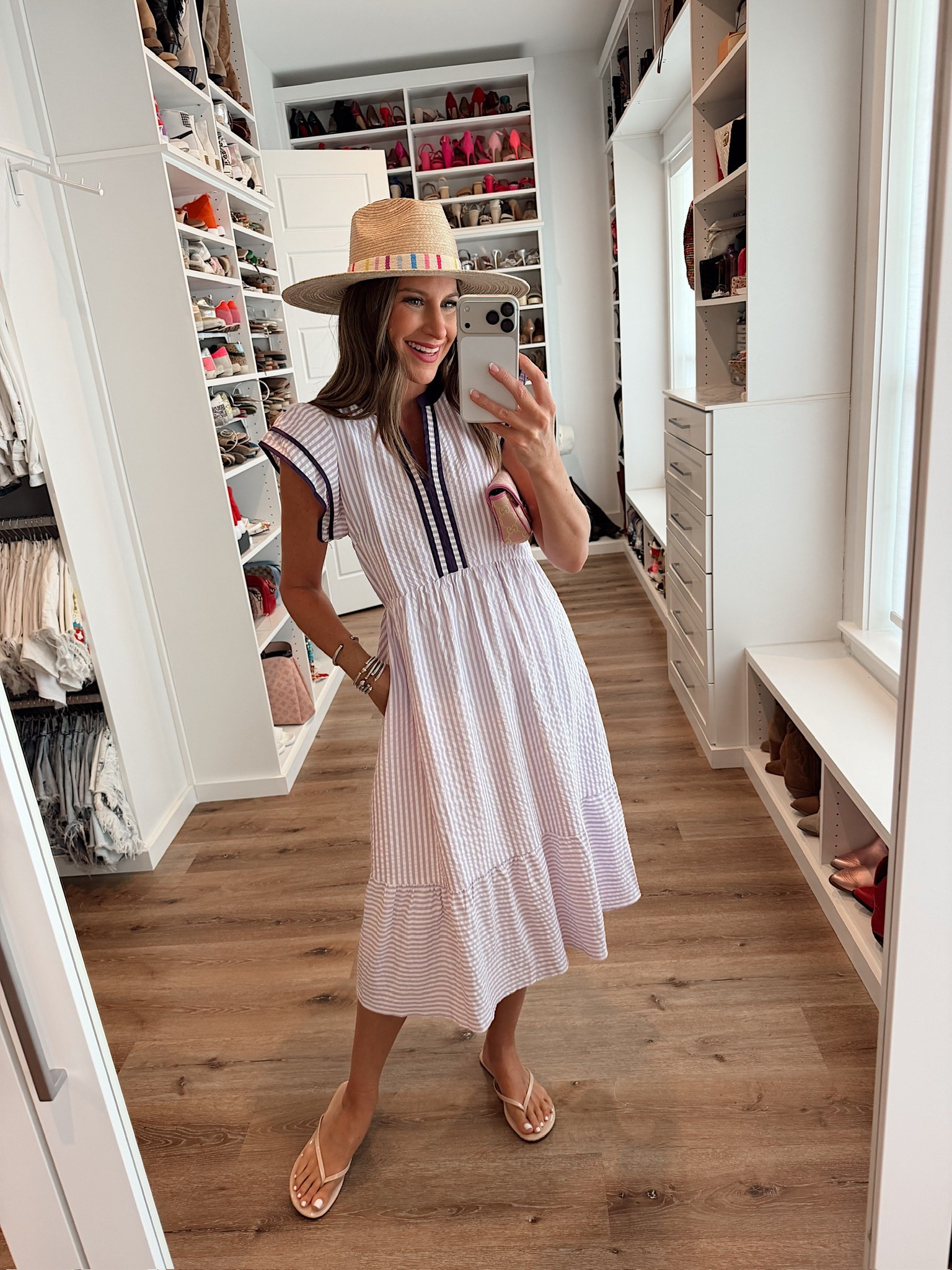 In a small dress, hat, sandals and accessories - fits tts.

#LTKootd #LTKgrwm #LTKSeasonal