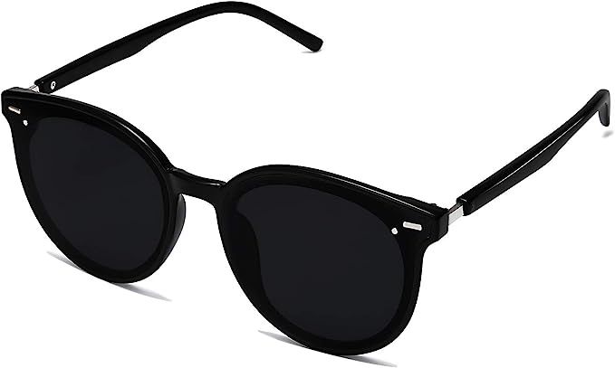 SOJOS Classic Round Retro Plastic Frame Vintage Large Sunglasses BLOSSOM SJ2067 | Amazon (US)