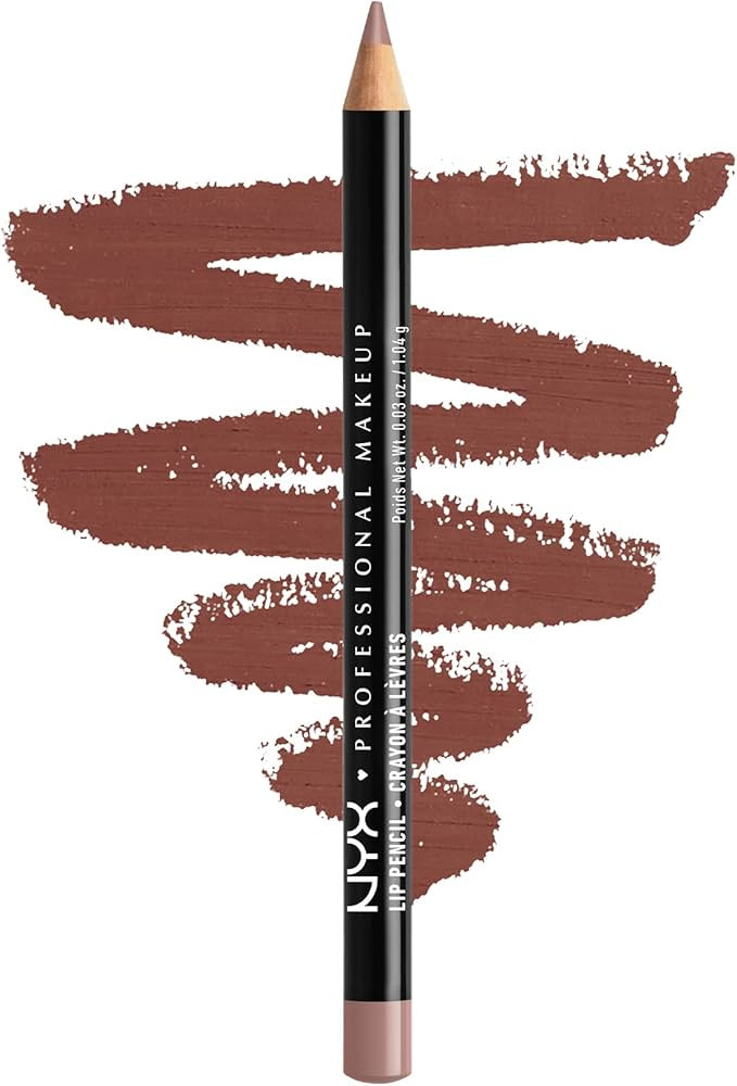 NYX PROFESSIONAL MAKEUP Slim Lip Pencil, Long-Lasting Creamy Lip Liner - Mahogany | Amazon (US)