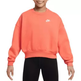 Nike Girls' Sportswear Club Fleece Boxy Crewneck Sweatshirt | Dick's Sporting Goods