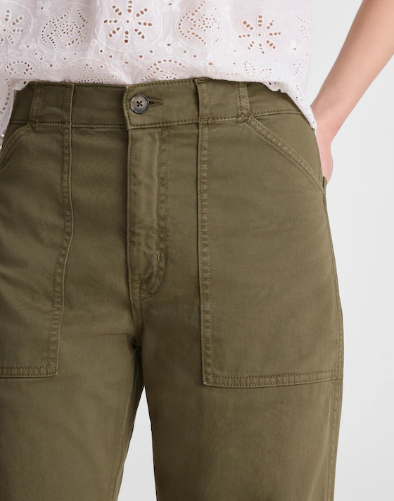 The Darted Barrel-Leg Utility Pant | Madewell